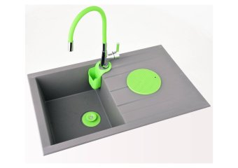 FALA Корок до ванни і раковин, силіконовий , Ø= 100 мм, зелений  | 74784