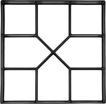 VOREL Форми для виготовлення бруківки : 400 х 400 x 40 мм, з поліпропілену  | 35063