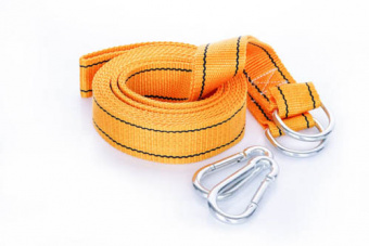 Трос буксировочный 5м*50мм 5т (карабин) (в блистере) СИЛА