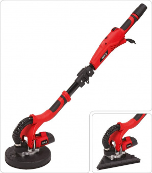 YATO Шліфмашина для стін і стель на штанзі, мережева YATO: 710 Вт, диск Ø= 225 мм, макс. висота- 4 м