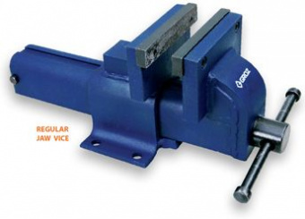 GROZ Тиски слесарные стальные с 100мм, открытие-120мм, глубина-80мм, вес 6,30 кг EBV/F/100