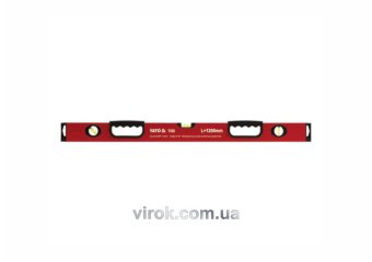 YATO Рівень алюмінієвий YATO : L= 120 см, 3 капсули, 2 ручки  | YT-3025