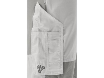 Штани робочі 4-WAY стреч SERWAL біло-сірі YATO розм M/ 84-90 см, ріст- 170-180 см, 11 кишень [10]