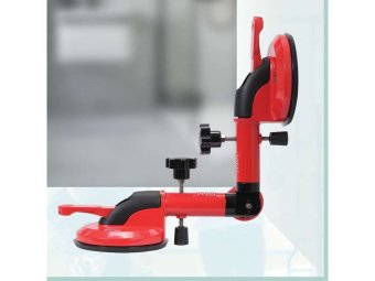 YATO Присоска для скла кутова YATO: 2 чашки Ø= 118 мм, m= 50 кг, l= 300 мм, кут- 90-270°  | YT-37214