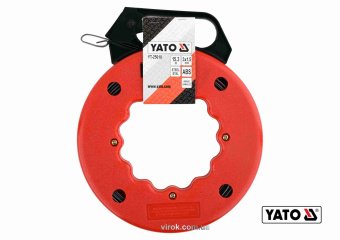YATO Пристрій для протягування кабелів на бобіні YATO : l= 15.3 м, профіль- 3 х 1.5 мм  | YT-25010