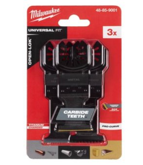 MILWAUKEE Набір полотен для мультітула Bi-Metal Carbide OPEN-LOK WM (3шт)