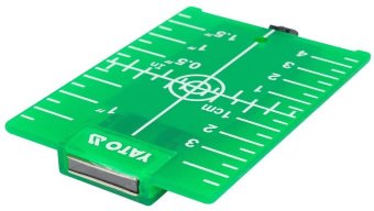YATO Пластина прицільна для нівеліра зелена YATO 105х 75х 3,2 мм  | YT-30465