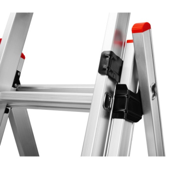 Драбина алюмінієва 3-х секційна Квітка PRO (3х8 сходинок) (110-9308)