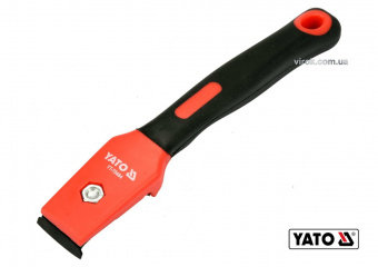 YATO Цикля-скребок з поліпропіленовим корпусом і гумовою ручкою YATO: лезо- 30 мм, l= 200 мм  | YT-7
