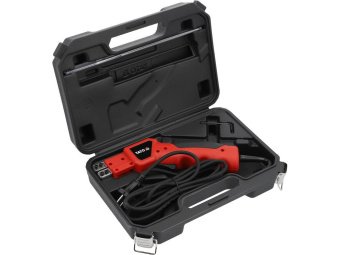 Термоніж до пінопласту від ел-мережі 230В YATO. P= 150Вт з макс. темп-рою 500°С, 2 леза l= 220/150мм