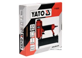 YATO Степлер пневматичний YATO : P= 8 Bar, для скоб h= 25-40 мм, w= 5,7 мм і цвяхів h= 10-50 мм  | Y