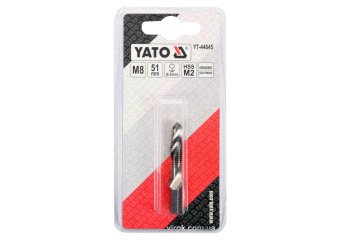 YATO Свердло-мітчик YATO М8 х 1.25 мм, HSS М2, HEX-1/4", l= 51/11 мм  | YT-44845
