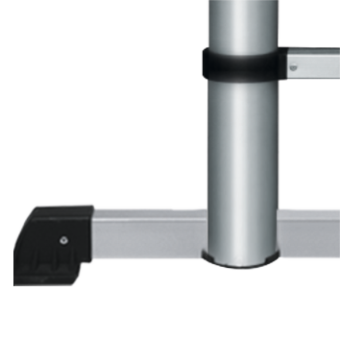VOREL Драбина розтяжна телескопічна , 13 сходин, h=3.8 м, макс. вага- 150 кг, з алюмінію  | 17701