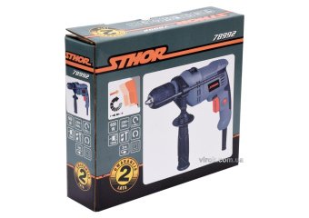 STHOR Дриль ударний мережевий , 600 Вт, патрон самозатискний для свердл Ø≤ 13 мм  | 78992