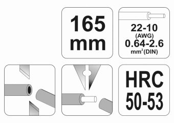 YATO Знімач ізоляції YATO, L=165 мм  | YT-2294