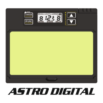 Маска електрозварювальника YATO TRUE COLOR з автозатемнюв фільтром 110х 90х 9,7 мм, вічко- 100х53 мм