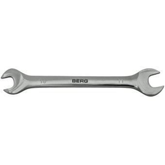 Ключ ріжковий двосторонній Cr-V 10х11мм Berg | 48-103
