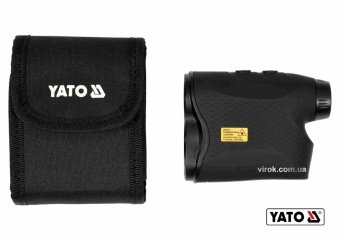 YATO Дальномір лазерний YATO: діап.вимір. довж/вис/кут/швид.-5-900 м/60°/0-300 км/год, похибка ±1м/ 