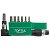 Набор бит TORX TOPTUL 1/4" T10H-T40H + Г-обр. переходник 8ед. GAAL0801