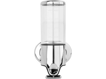 Дозатор рідкого мила настінний FALA  500 мл, з ПВХ, хромований, 241x100x122 мм [60]