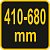 VOREL Захват ручний для цегли і плит, розміром 410- 680 мм  | 35018
