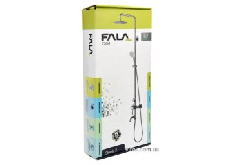 FALA Душовий комплект STEELY 2 : 2 функції, регульована висота 96- 126 см  | 75663
