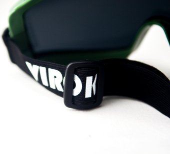 Окуляри захисні VIROK полікар, ХАКІ,закриті, три лінзи, покриття від запотівання та подряпин (30)