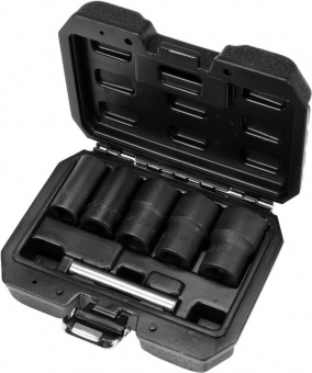 YATO Набір екстракторів YATO : квадрат-1/2", М17-27 мм, Cr-Mo, для видалення зломаних гвинтів 6 Од. 