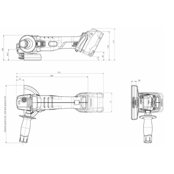 Кутова шліфмашина Metabo W 18 L 9-125 (125 мм, без АКБ) (602247850)
