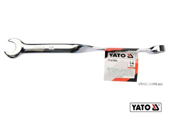 YATO Ключ ріжково-накидний, кручений 90° YATO : М= 14 x 216 мм, Cr-V  | YT-01854