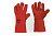 Перчатки краги сварщика р10,5 (длина 35см) (красные) СИЛА