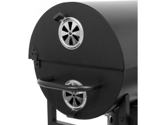 Гриль прямокутний вугільний LUND, 71х 34,5см, на 4 ніжках (з 2 колесами) з кришкою; 104х66х95/108 см