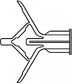 Дюбель "Бабочка" PE для основы 4-12 мм