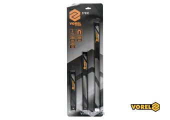 VOREL Рейки магнітні сталеві : l= 200, 300, 455 мм, ширина- 26 мм, 3 шт  | 57830