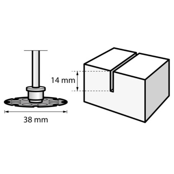 Круг для дерева Dremel SpeedClic (SC544) (38 мм) (2615S544JB)