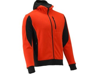 Худі флісовий з поліестеру YATO розмір L, червоно-чорний, 5 кишень [20]