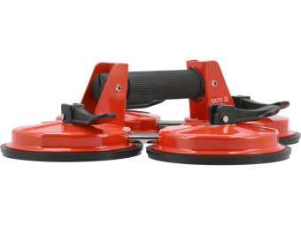 Присоска вакуумна YATO: 4 чашки Ø= 150 мм, m= 300 кг [5]