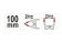 YATO Струбцина пружинна- "прищіпка", металева YATO : L= 100 мм, роб. висота/глиб.- 25/25 мм  | YT-64