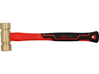 Молоток з мідним обухом YATO m= 1000 г, скловолокниста ручка [6/24]