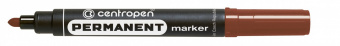 Centropen маркер перманентный спиртовой 2,5 мм коричневый