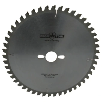 Диск пильный по дереву 250х3.2х2.2х30 мм, Z=48, форма зуба Wneg (ATBneg), поперечный рез PROFITOOL