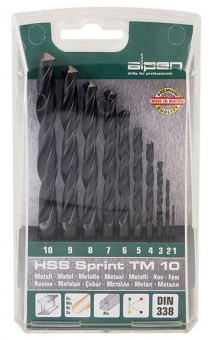 ALPEN Набор свёрл по металлу HSS-Sprint TM 10 0000801092100