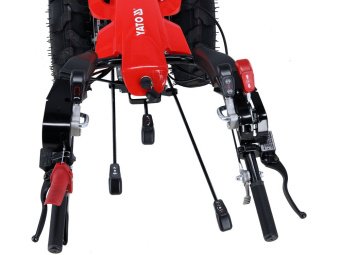 Мотоблок бензиновий YATO: 9 кВт, бак- 6,5 л,  колеса Ø= 500 мм, 3 передачі  вперед/2 назад