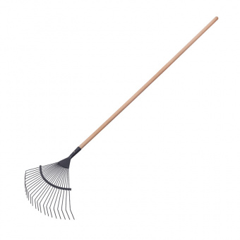 My Garden 215-2-22-1660 Граблі віялові металеві Woody, 22 проволочних зуба, дерев'яний держак 1660мм