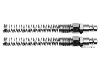 YATO Швидкоз'єднувальні наконечники YATO з пружиною, до шлангу Ø=5х8 мм, 2 шт.  | YT-24102