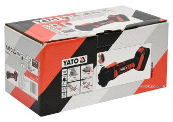 YATO Багатофункційний ручний інструмент (реноватор) акумул. YATO, 18 В Li-Ion 2 Агод, з зарядн. прис