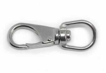 Карабин зацепной с вертлюгом, aisi 316 - A4 /// M 8257