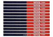 YATO Олівці столярні двоколірні YATO : L= 175 мм, стержень 4 x 2 мм, синьо-червоні, уп. 12 шт  | YT-