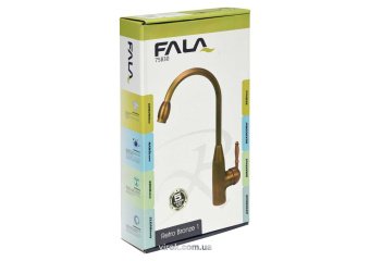 FALA Змішувач води для кухонної раковини "RETRO BRONZE 1" з кульовим регулятором  | 75830