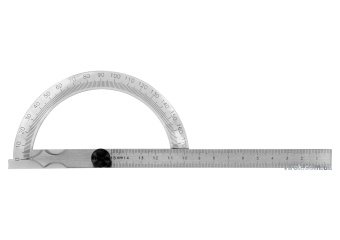 YATO Кутомір- транспортир з лінійкою YATO; 120 х 150 мм, діапазони: кут- 0-180°, відстань- 0-150 мм 